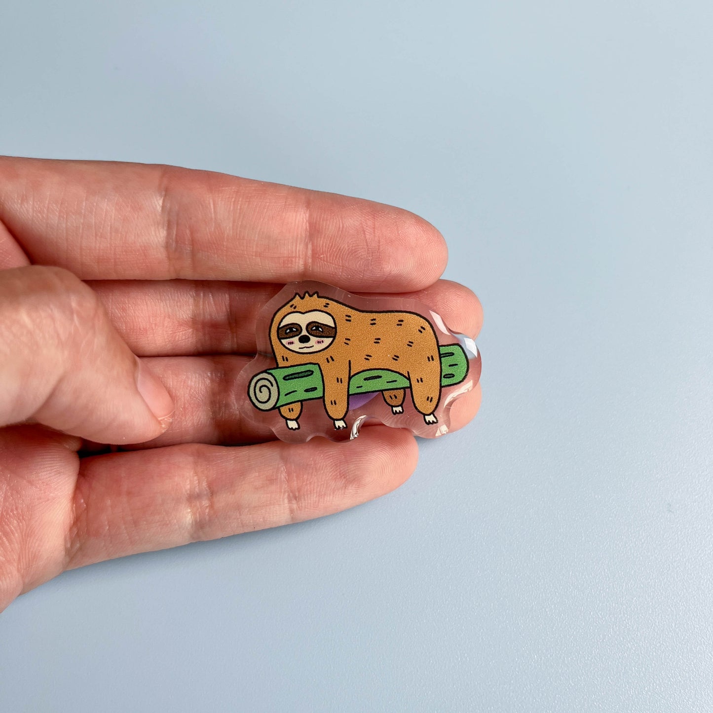 Sloth Acrylic Pin
