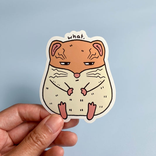 Cranky Hamster Sticker