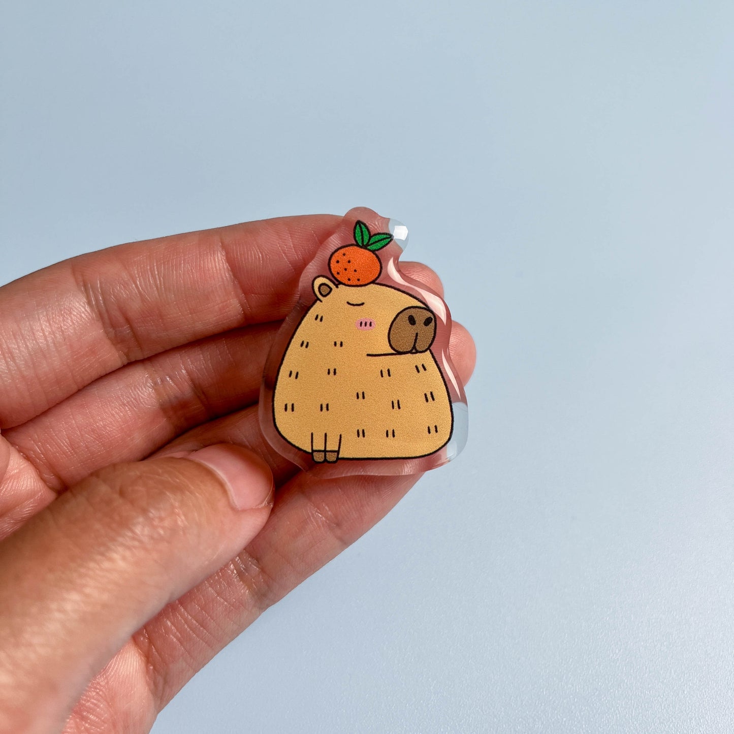 Capybara Acrylic Pin