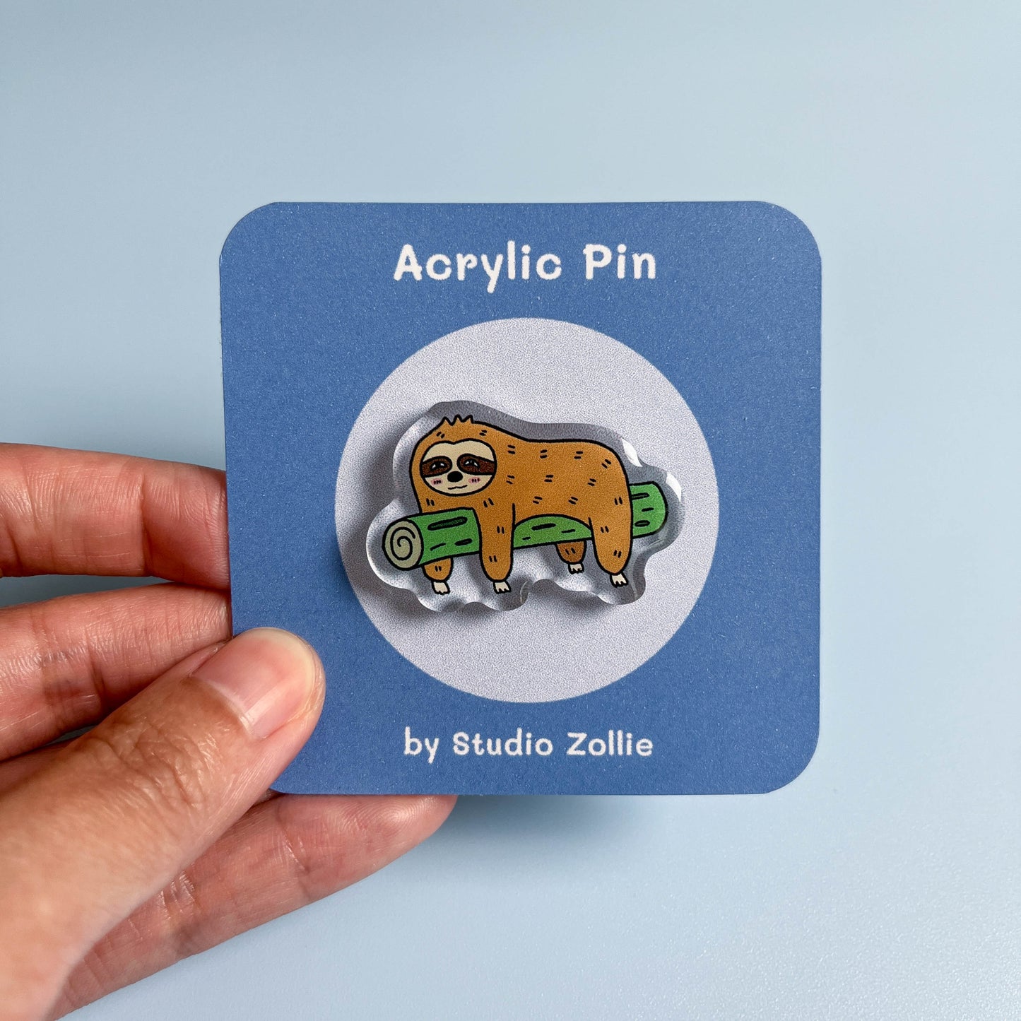 Sloth Acrylic Pin