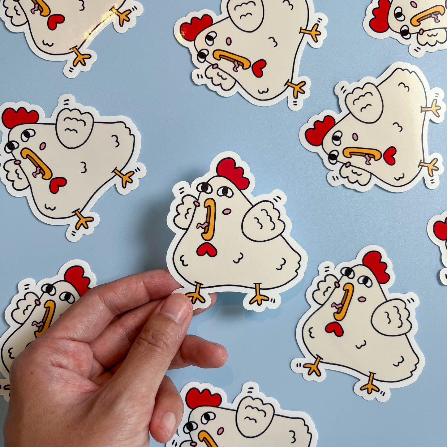 Screaming Chicken Sticker