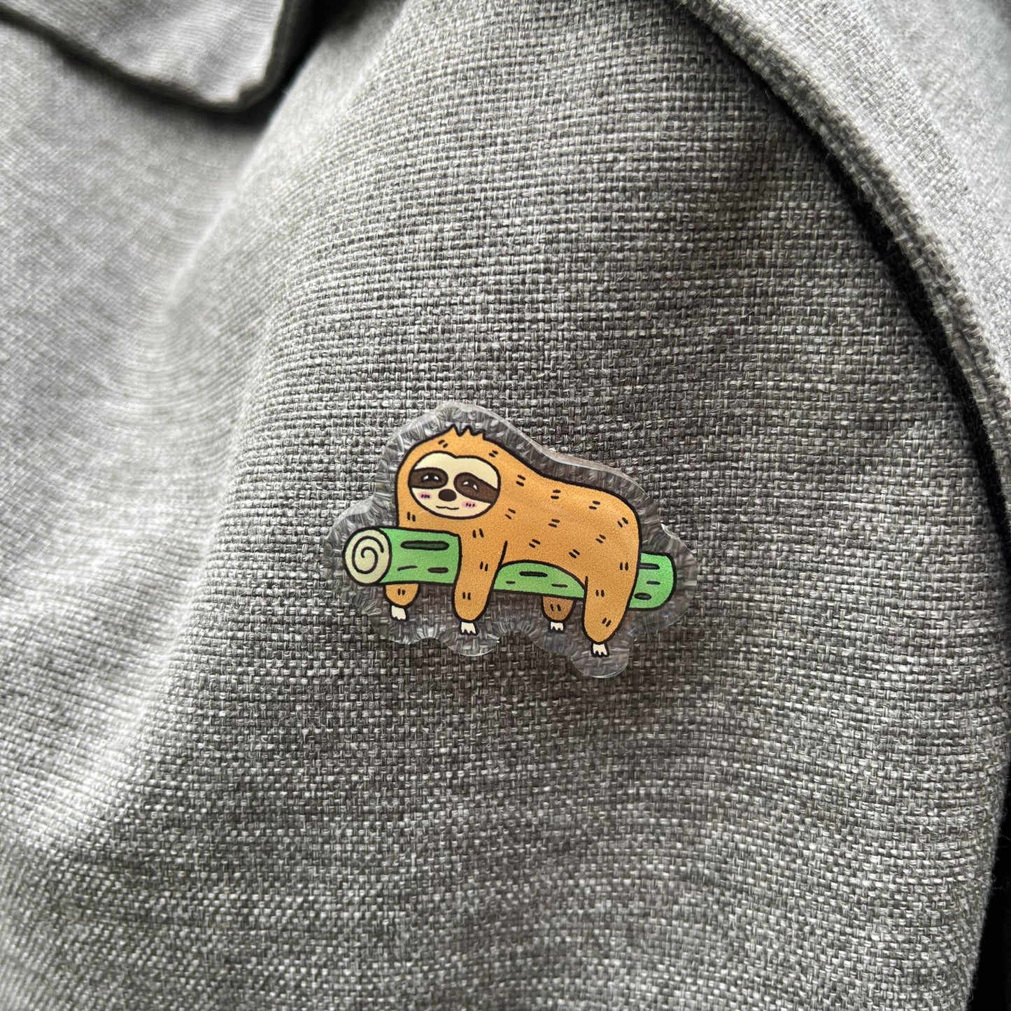 Sloth Acrylic Pin