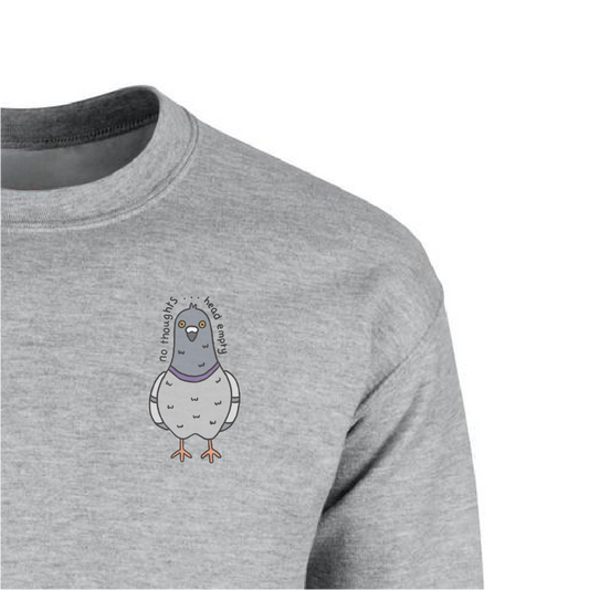 "No Thoughts, Head Empty" Pigeon Sweater