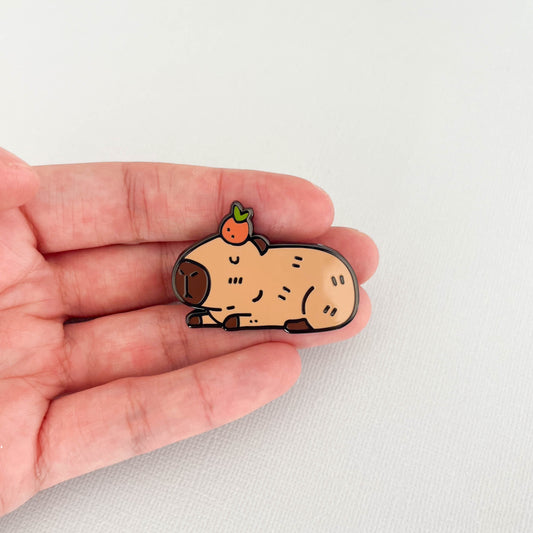 Capybara Enamel Pin