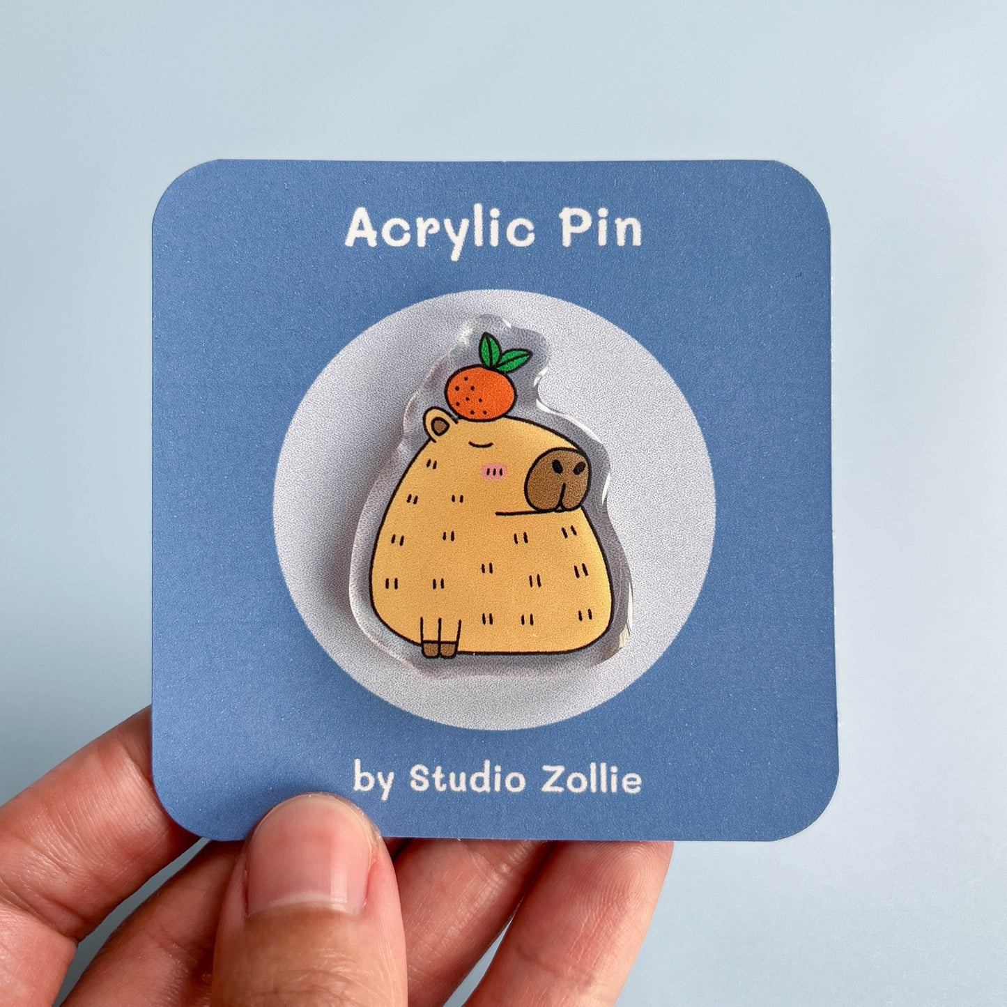 Capybara Acrylic Pin