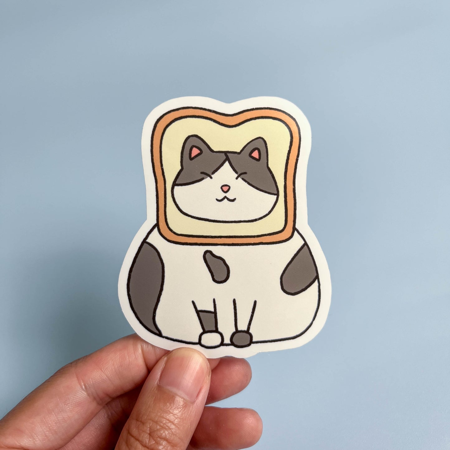 Cat With Toast Sticker