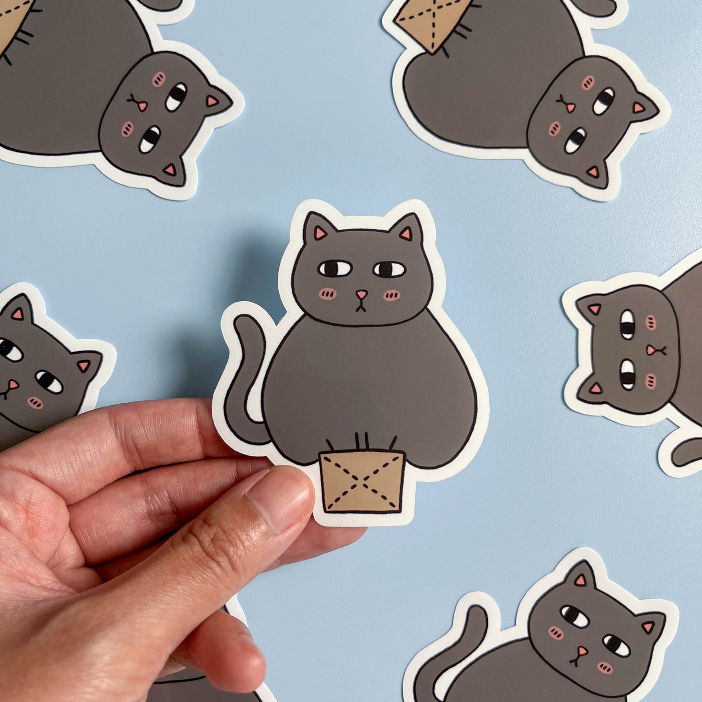 Cat In A Box Sticker