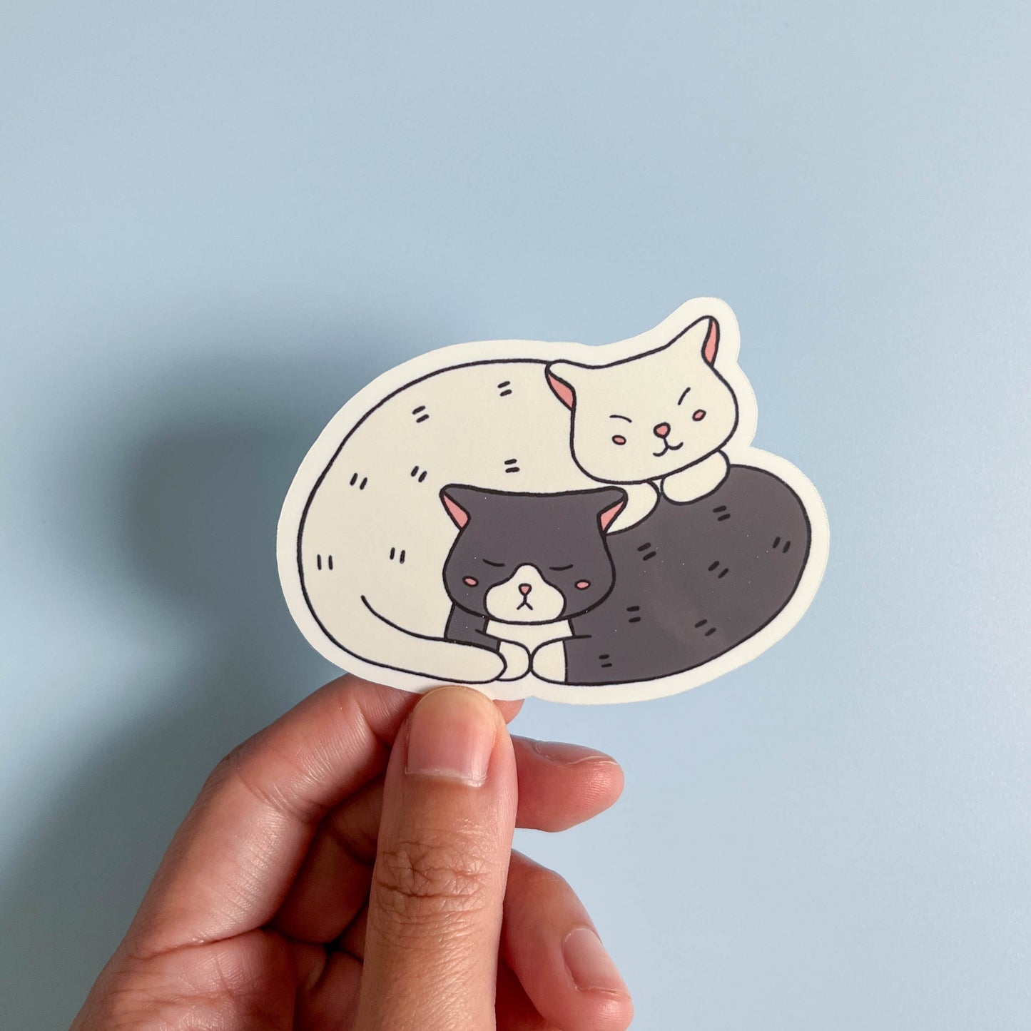 Two Sleeping Cats Sticker