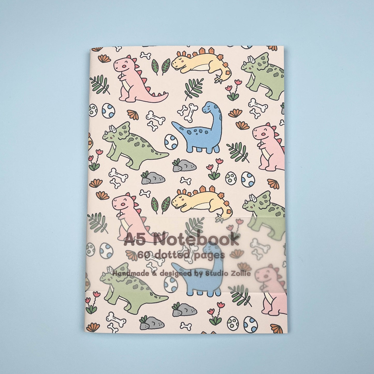 Dinosaur Pattern Handmade Notebook