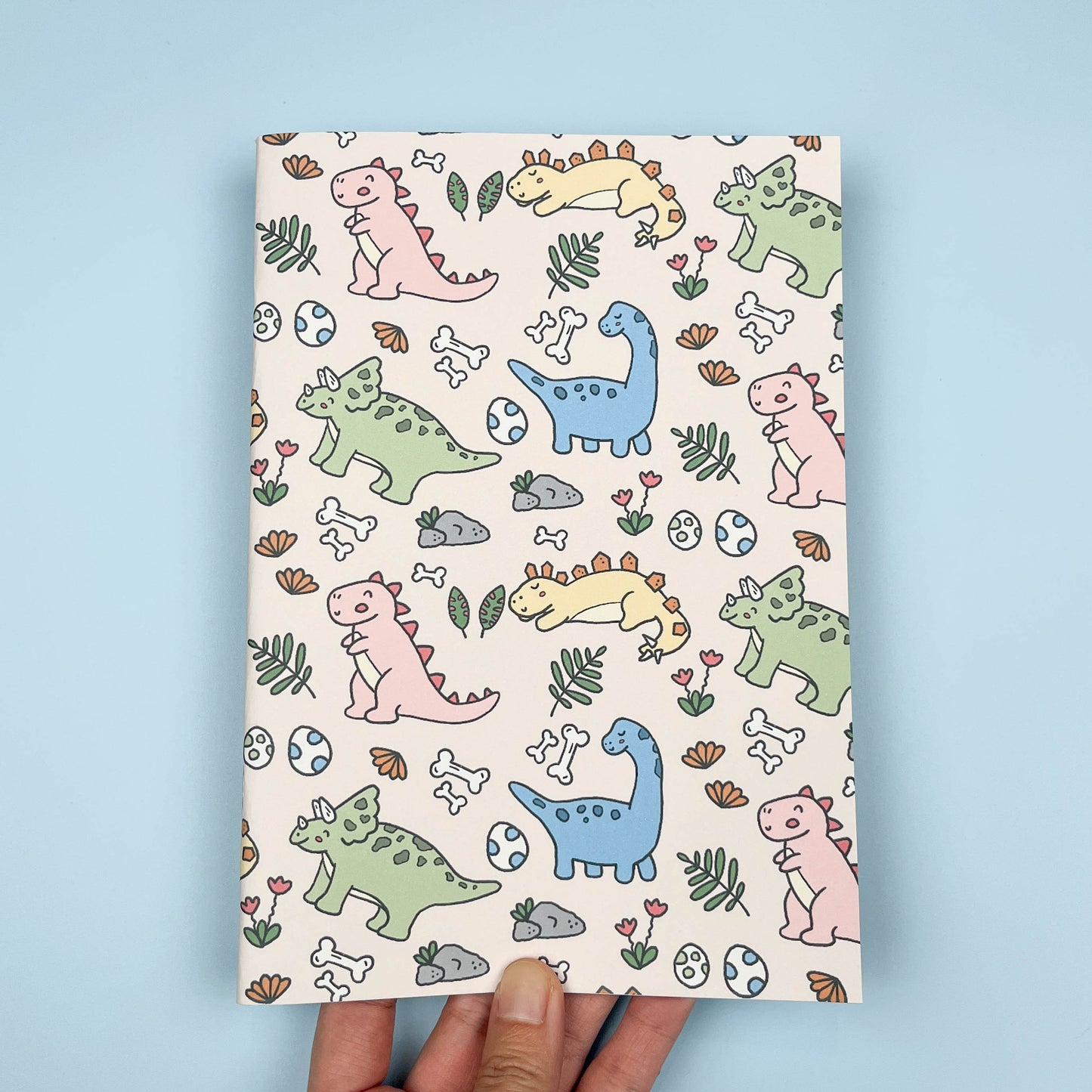 Dinosaur Pattern Handmade Notebook