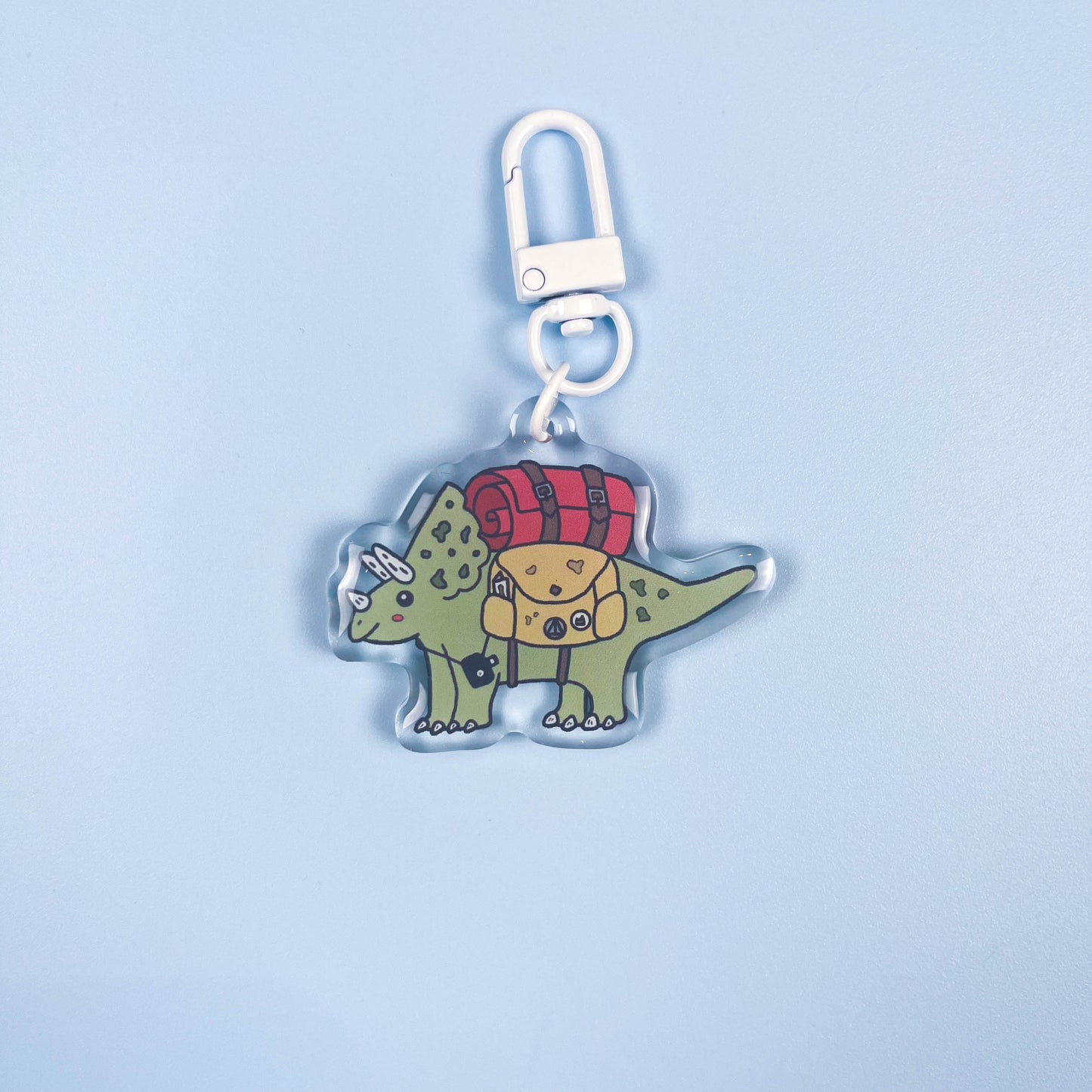 Triceratops Keychain