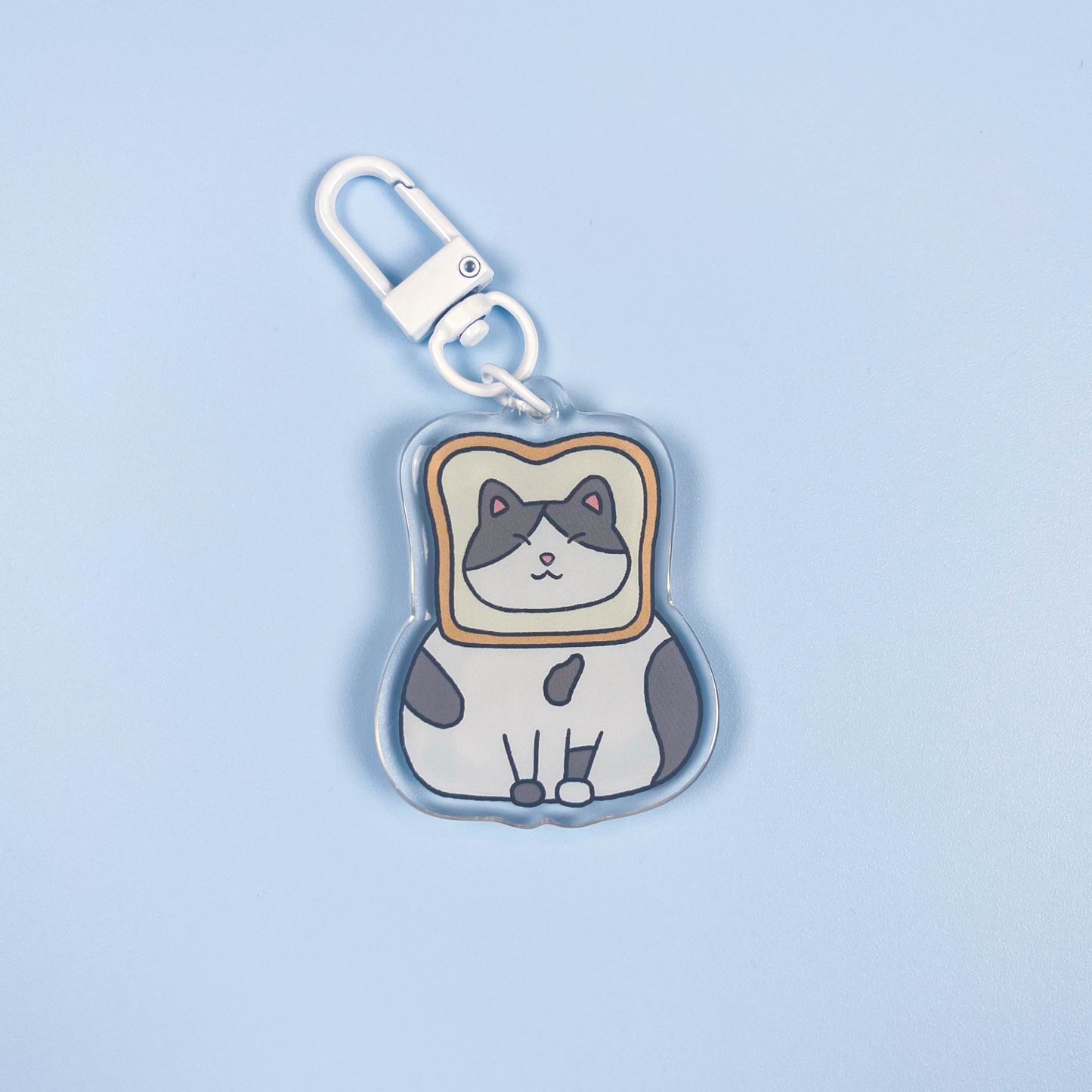 Toast Cat Keychain